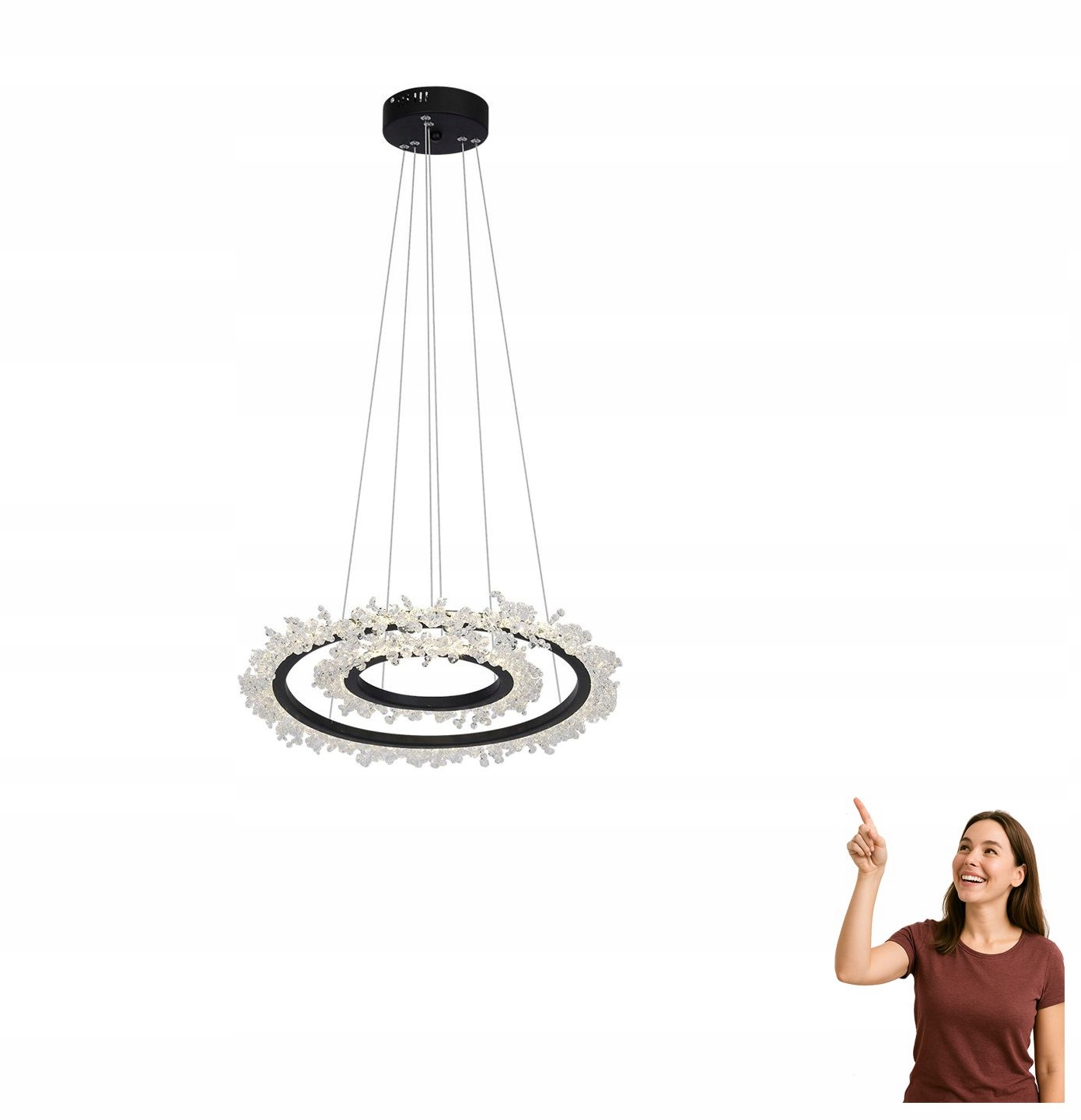Závesná Led lampa 60W Frozen ML617 Milagro