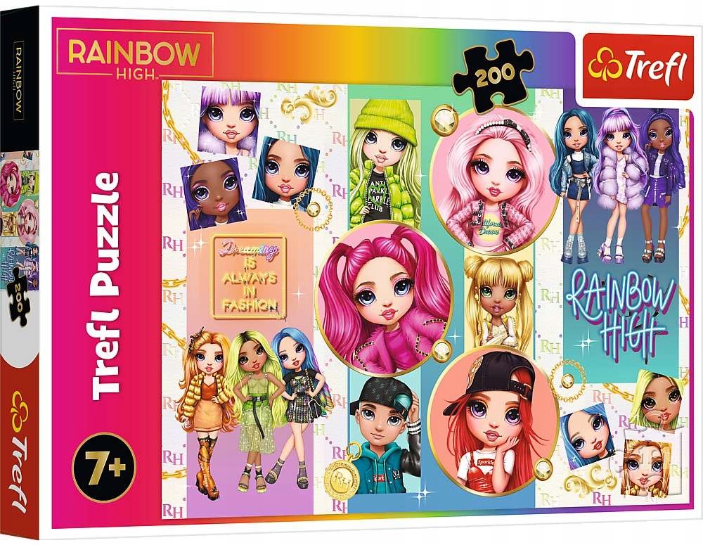 

Puzzle Przyjaźń Rainbow High 200 Elementów
