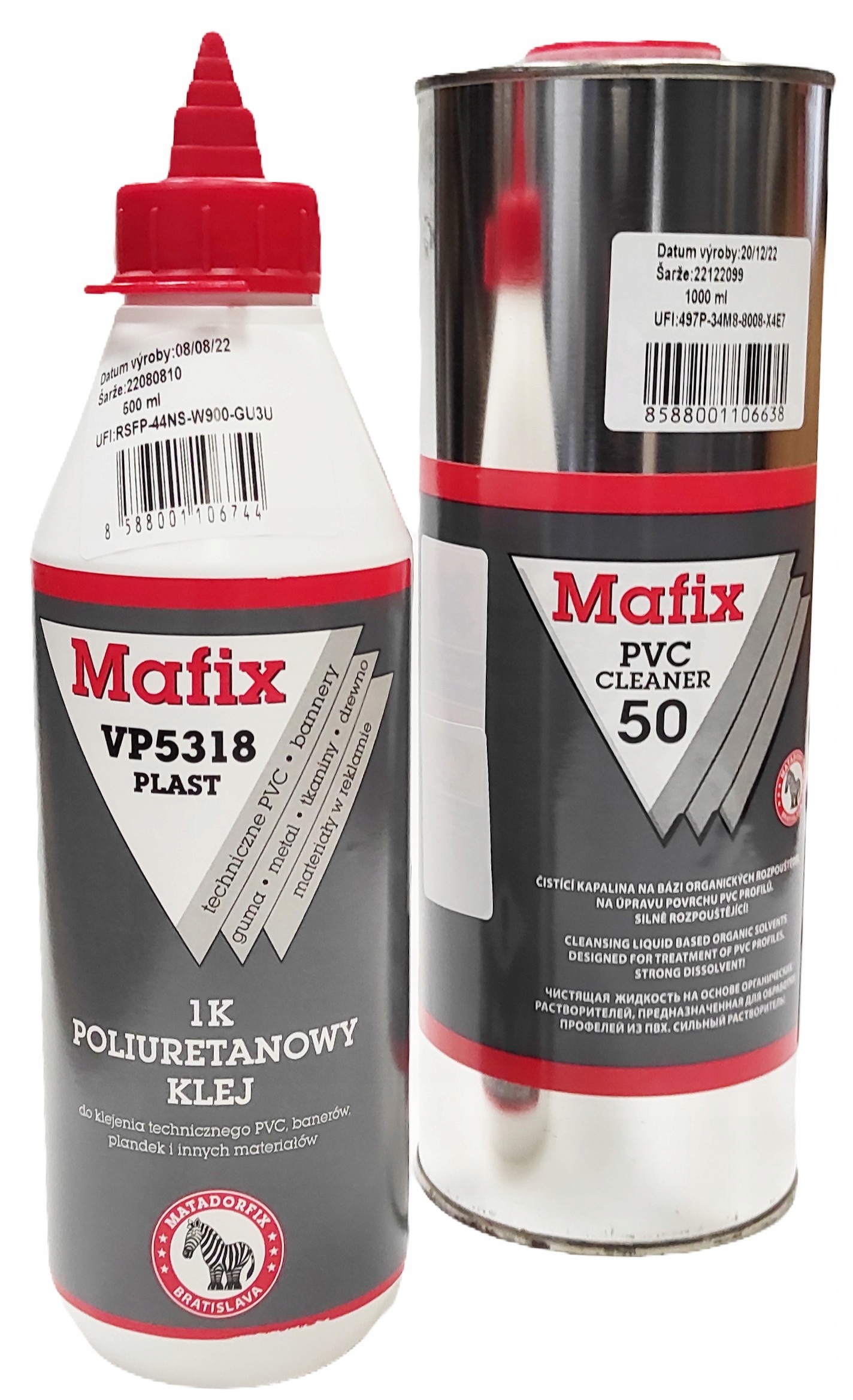 Mafix Plast VP5318 najlepszy Klej Do Plandek Pvc czyścik