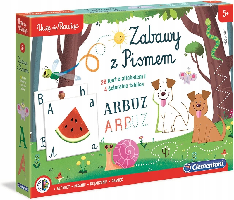 

Clementoni Zabawy Z Pismem Ścieralne Tablice 5+