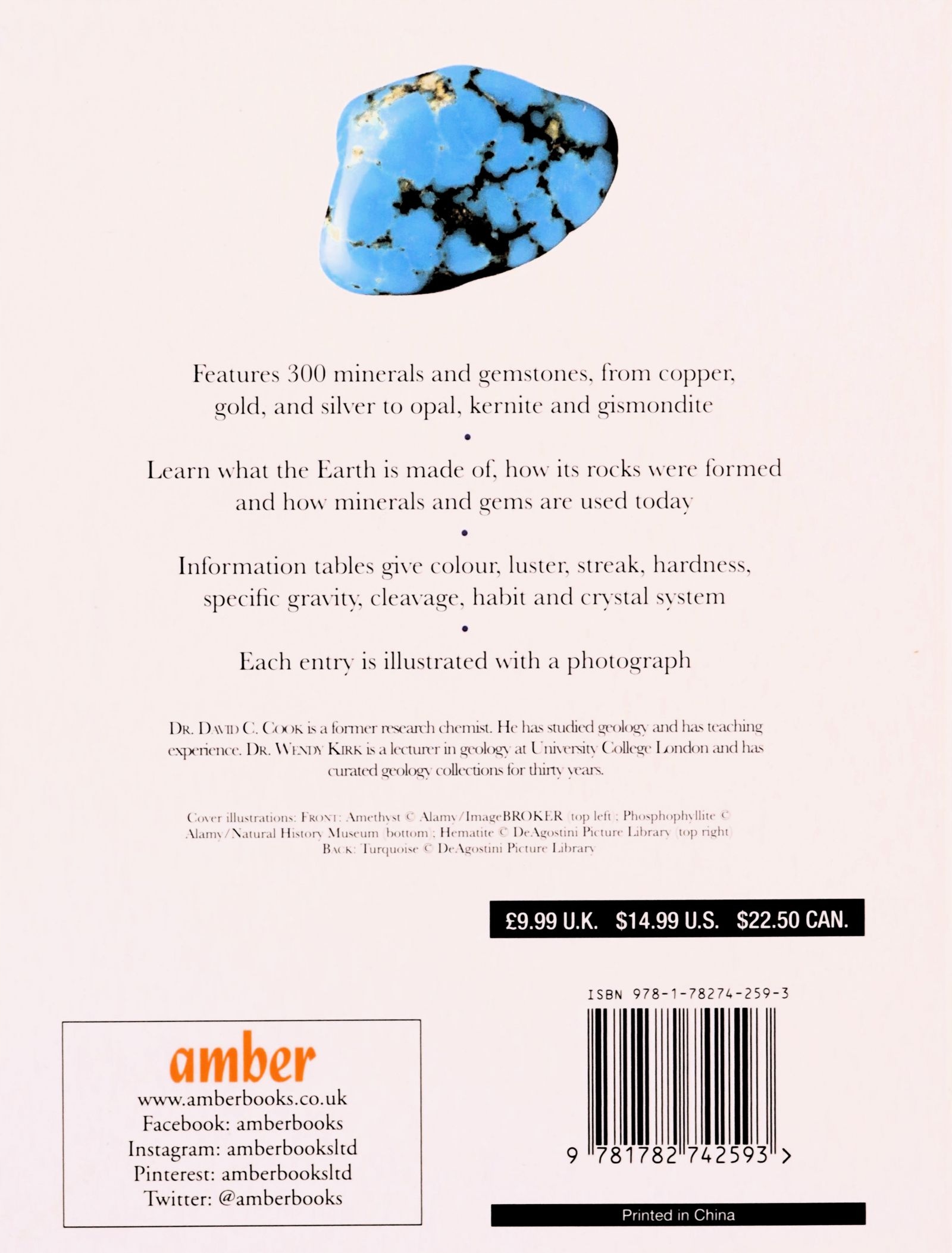 MINERALS+GEMSTONES - David C Cook [KSIĄŻKA] Stan opakowania oryginalne