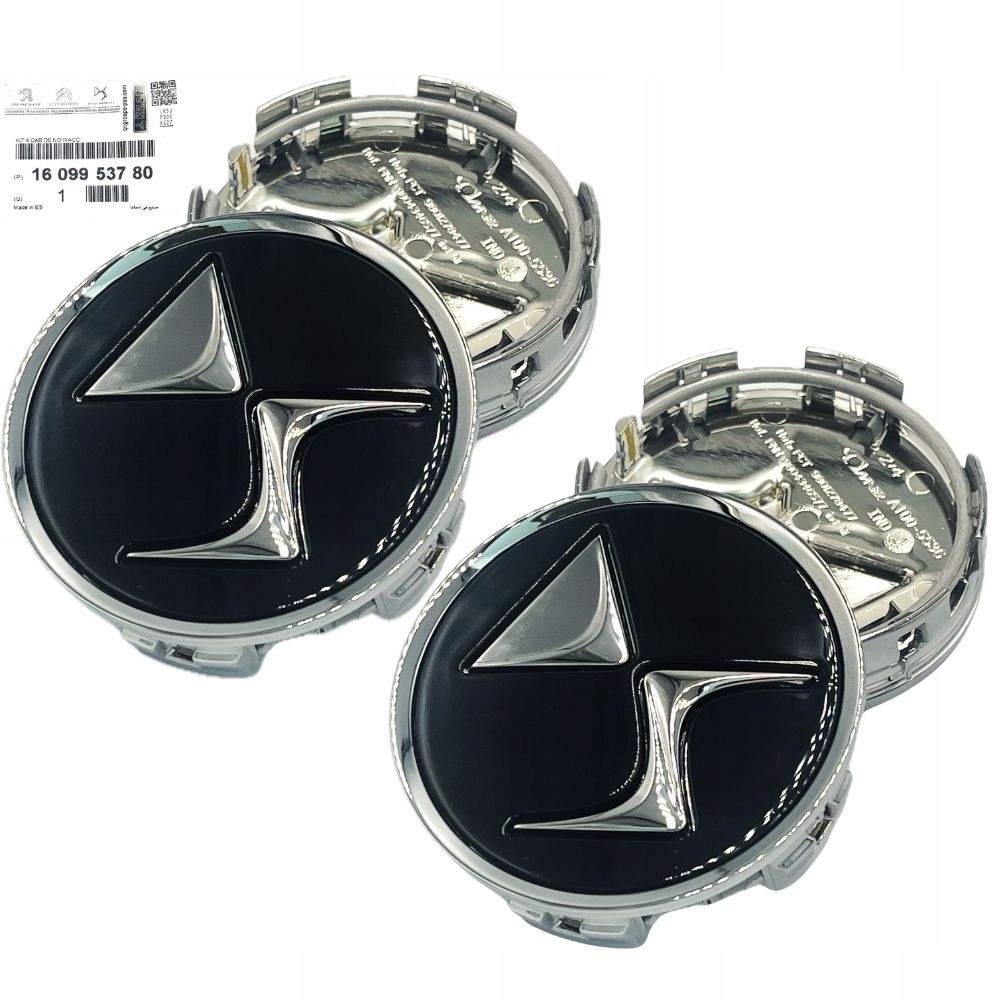 Poklice Na Alufelgu Ds Černý Originál Citroen 1609953780- 4 Kusy