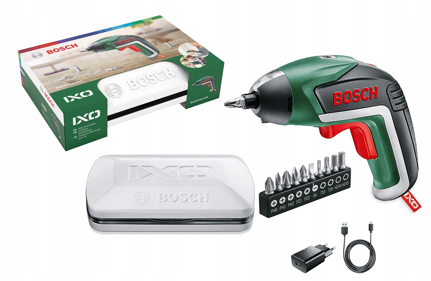 

Bosch Wkrętarka Ixo V 5 akumulatorowa + Bity + Box