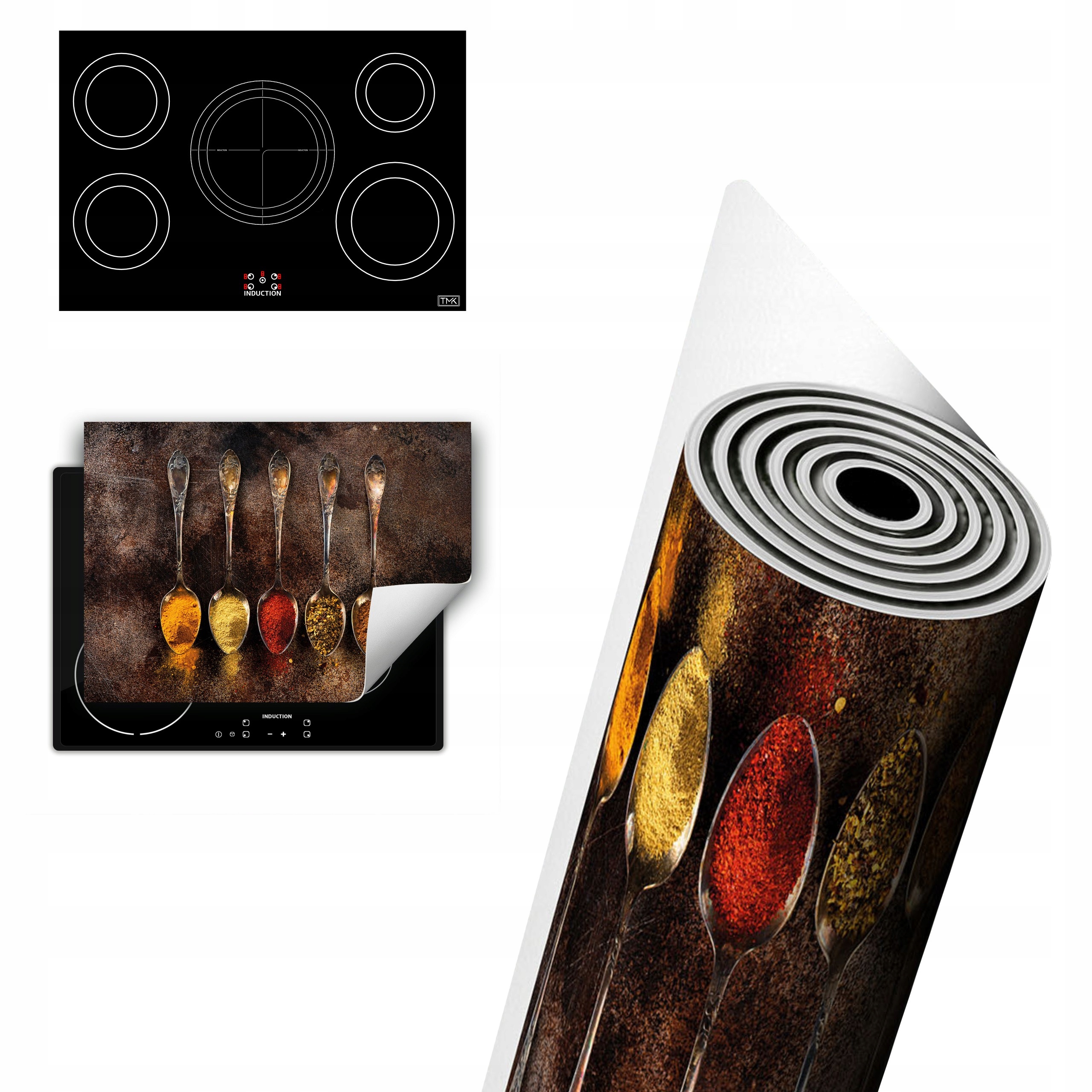 Vinylová Ochrana Na Indukci Desek 80x52 lžíce koření