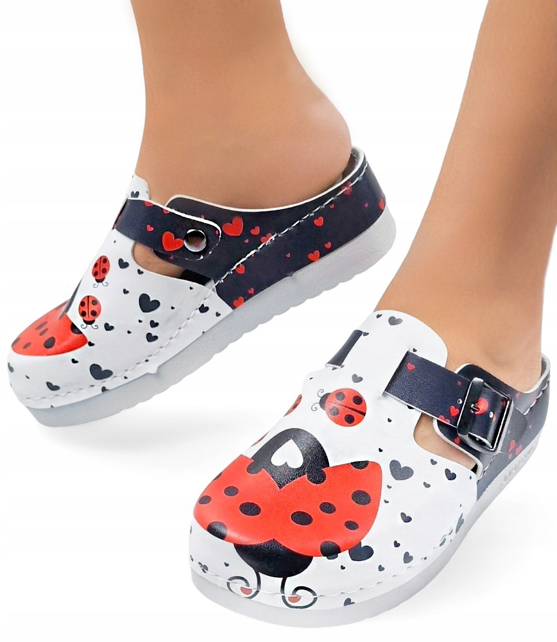 Neobvyklé Nazouváky klasické zdravotní pantofle s přezkou pro ženy *41*