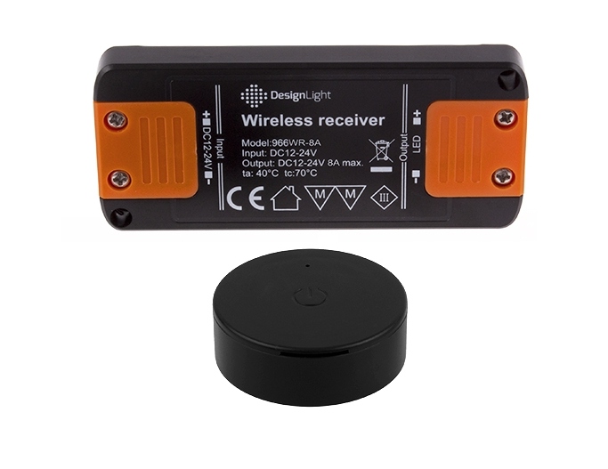 Ściemniacz z dotykowym wyłącznikiem Czarny