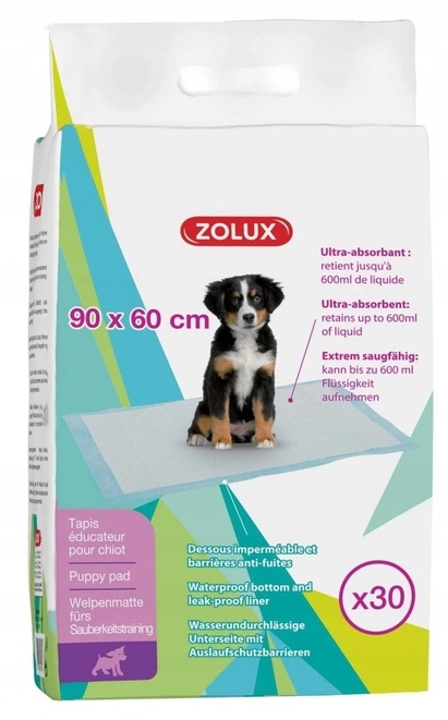 Levně Zolux Absorpční podložky 90 x 60 cm 30 kusů Absorpční podložky a podložky pro psa