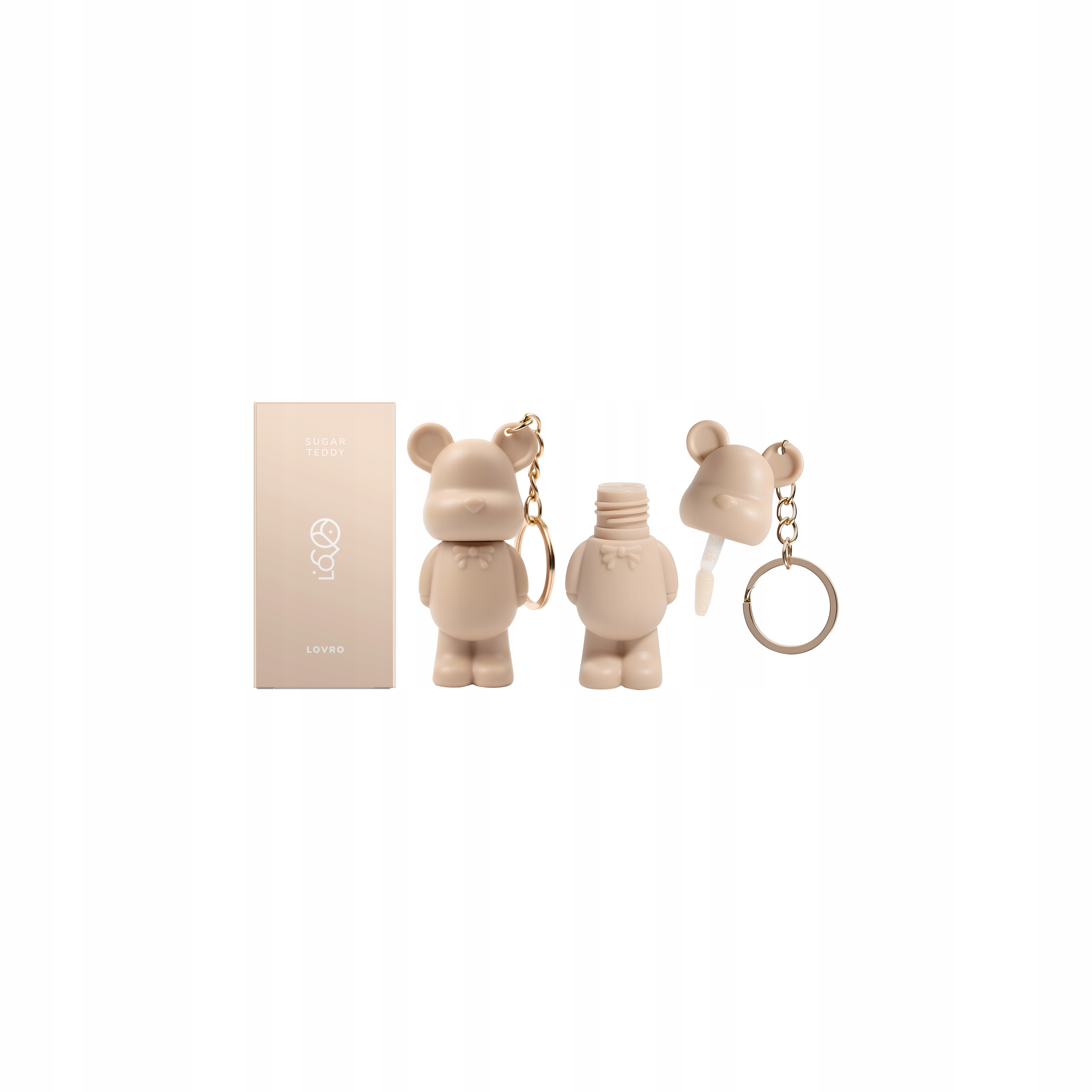 Lovro Sugar Teddy lesk na rty s částečkami 1.4 g Champagne gold 1 ks