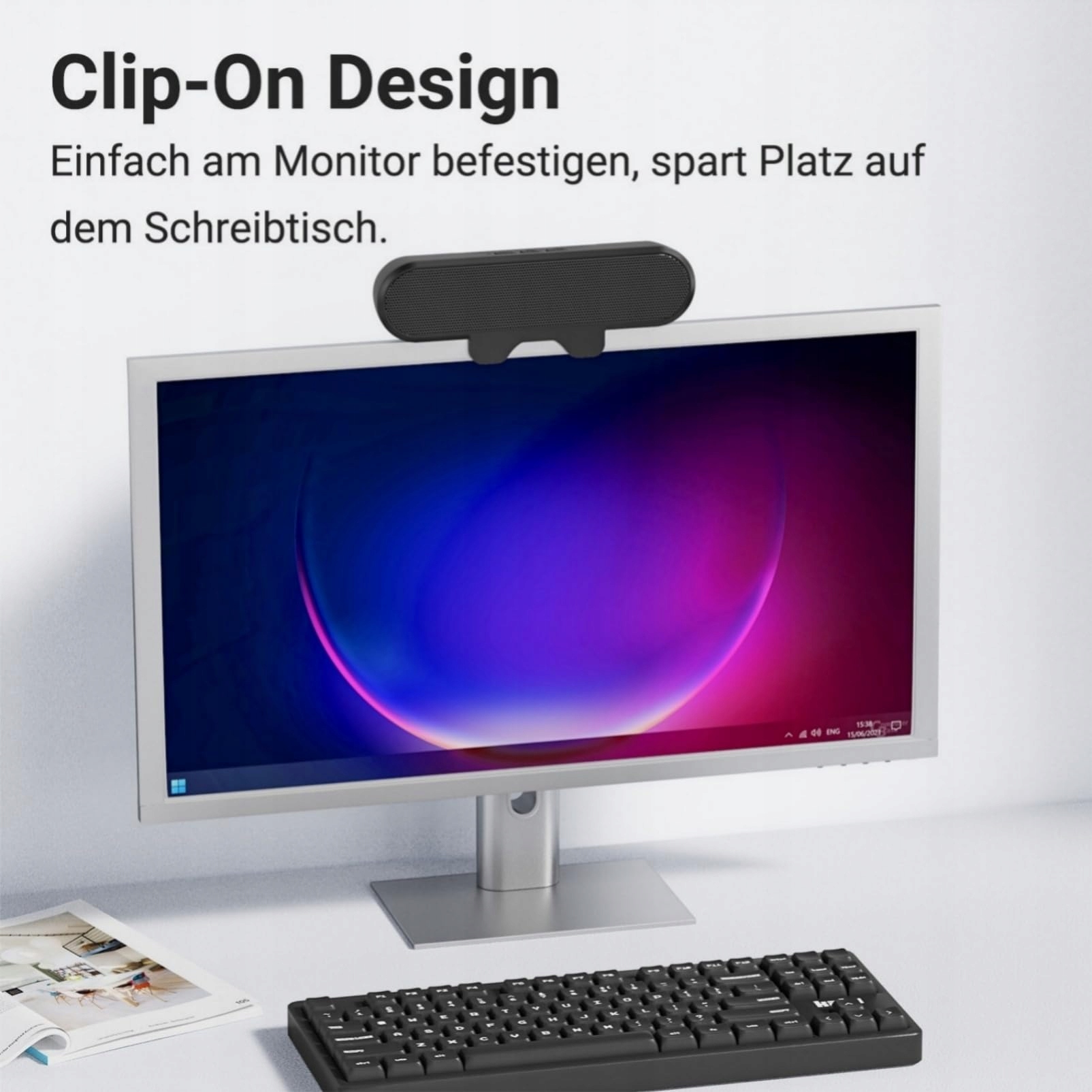 INWA Głośniki PC USB Do Monitora 10W HD Stereo Dla Laptopa i Telefonu — miniatura 3