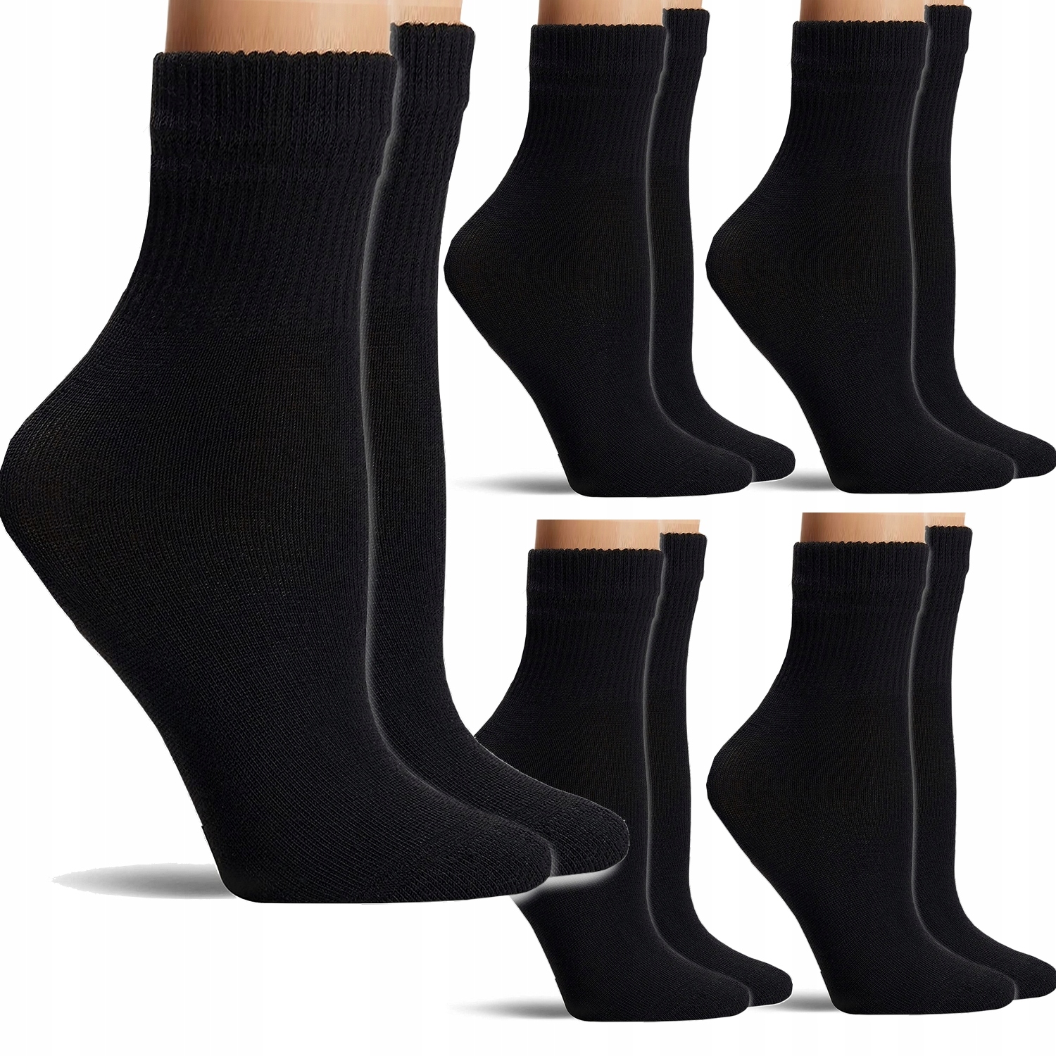 

5x Damskie Skarpety Bawełniane Mocne 35-38