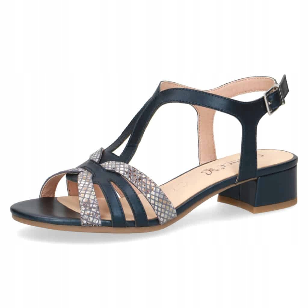 

Caprice 28201-26 Navy Snake Com sandałki skóra r39