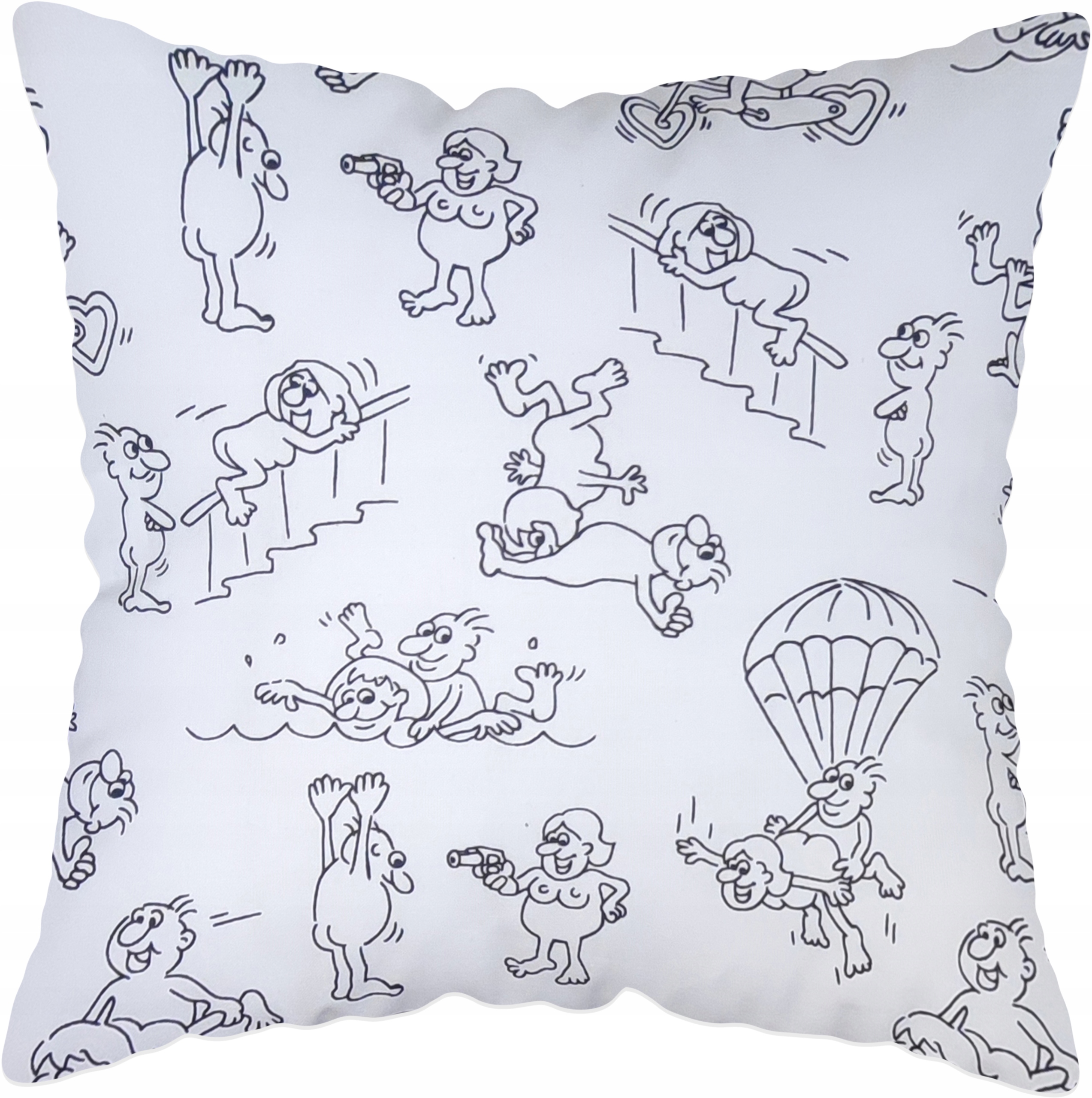 

Poszewka na jaśka 40x40 wzór Kamasutra