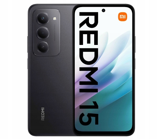 Smartfon Xiaomi Redmi 15 6/128GB 6,9'' 144Hz 50Mpix Midnight Black Czarny