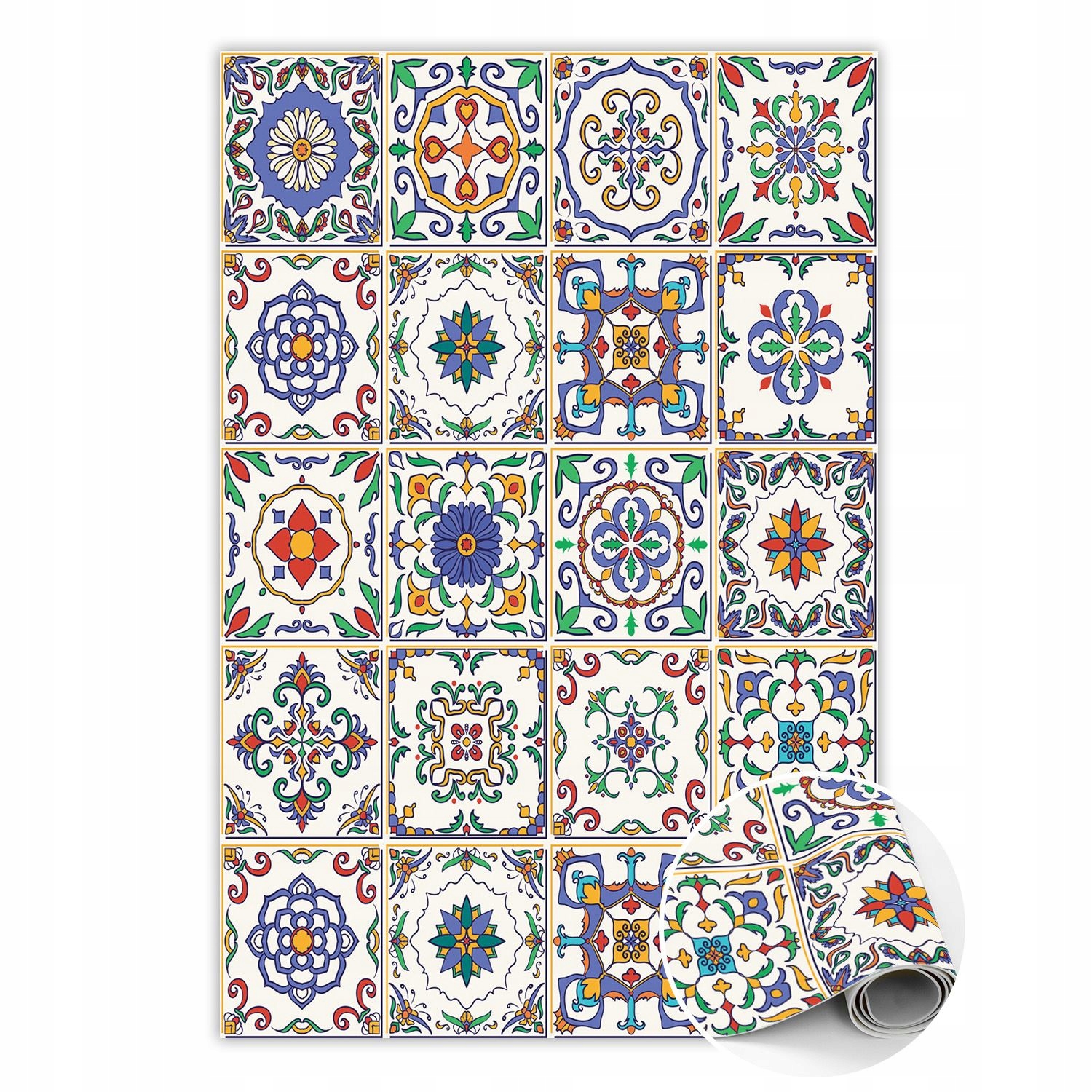 

Dekoracja winylowy dywanik Włoskie kafelki stylowy