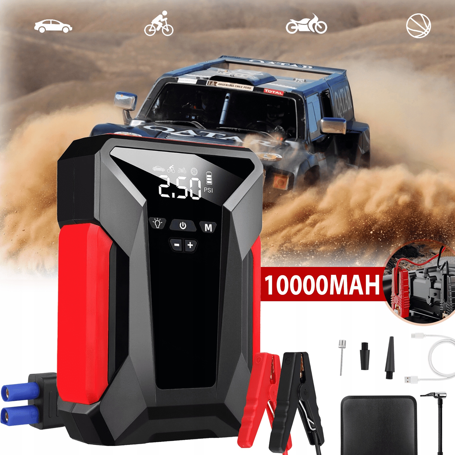 Startovací Zařízení Startovacího Stroje Automobilu Powerbank 10000 mAh