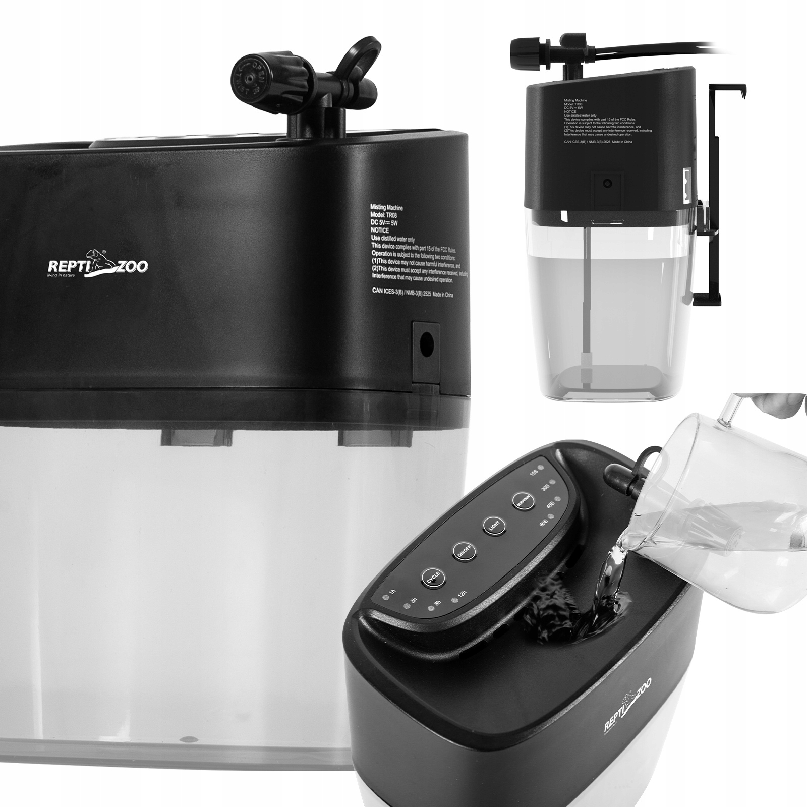 Levně Zavlažovač Miniaturní Automatický Fogger Do Terária Mlha A Déšť