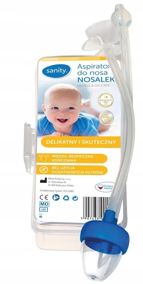 Sanity Nosalek aspirator do nosa dla dzieci katar 1 sztuka