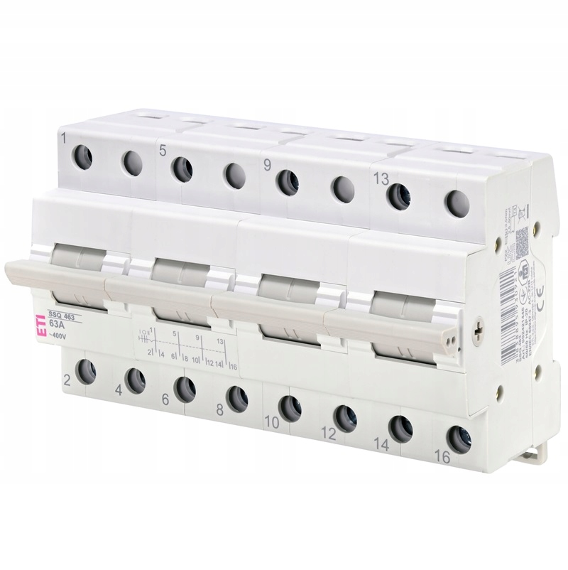Trojpólový Prepínač Ssq 463 400 V IP20 63 A ETI-002421446
