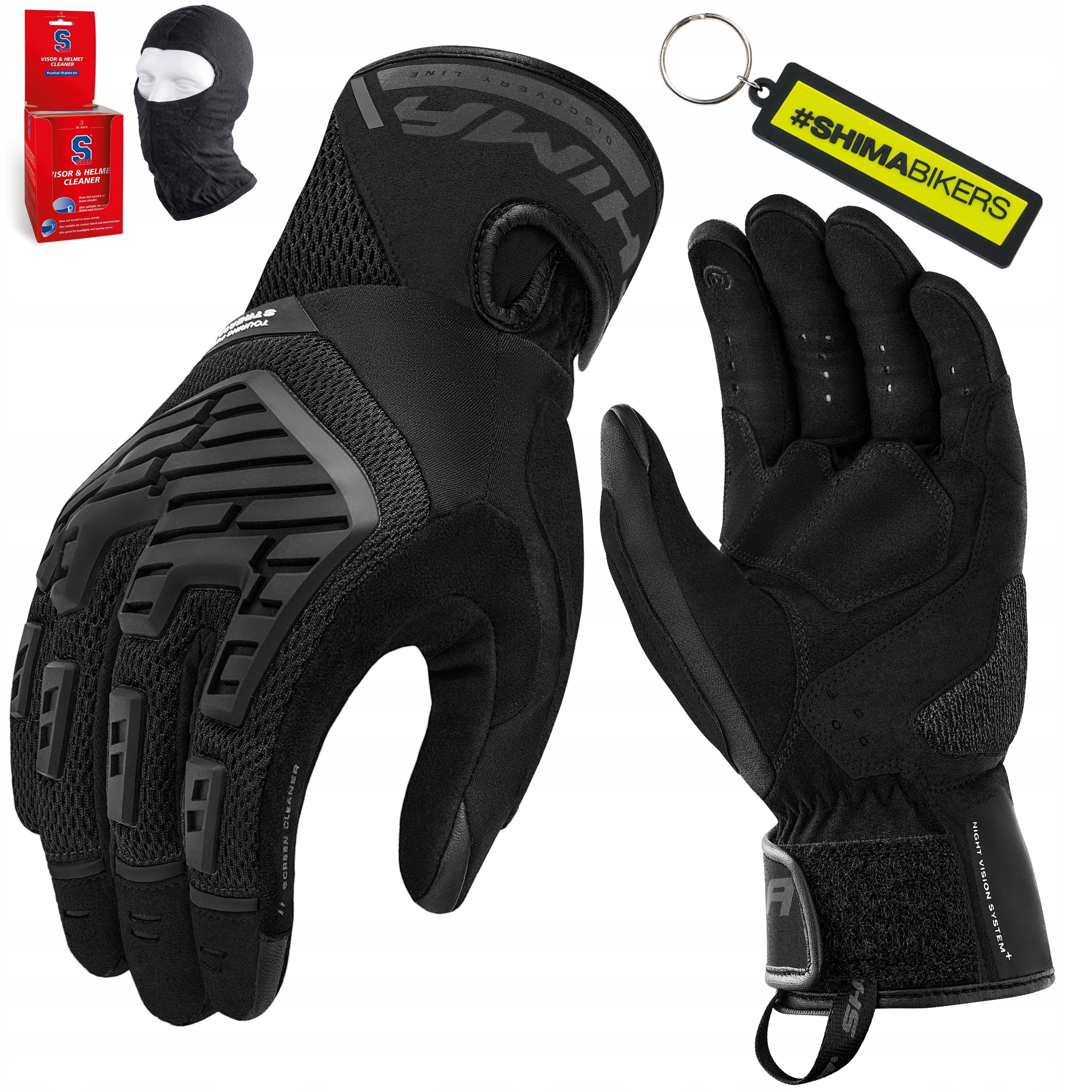 Dámske motocyklové rukavice Shima Stream Lady čierne KP1 Grip+ Darčeky