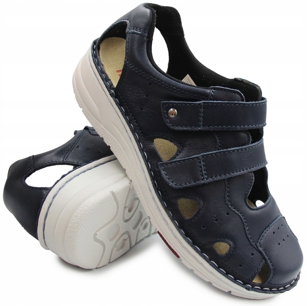 Pohodlné sandály z přírodní kůže pro ženy na léto Berkemann Larena 42