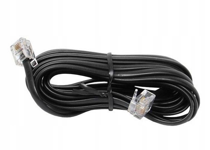 Kabel telefoniczny 10m czarny