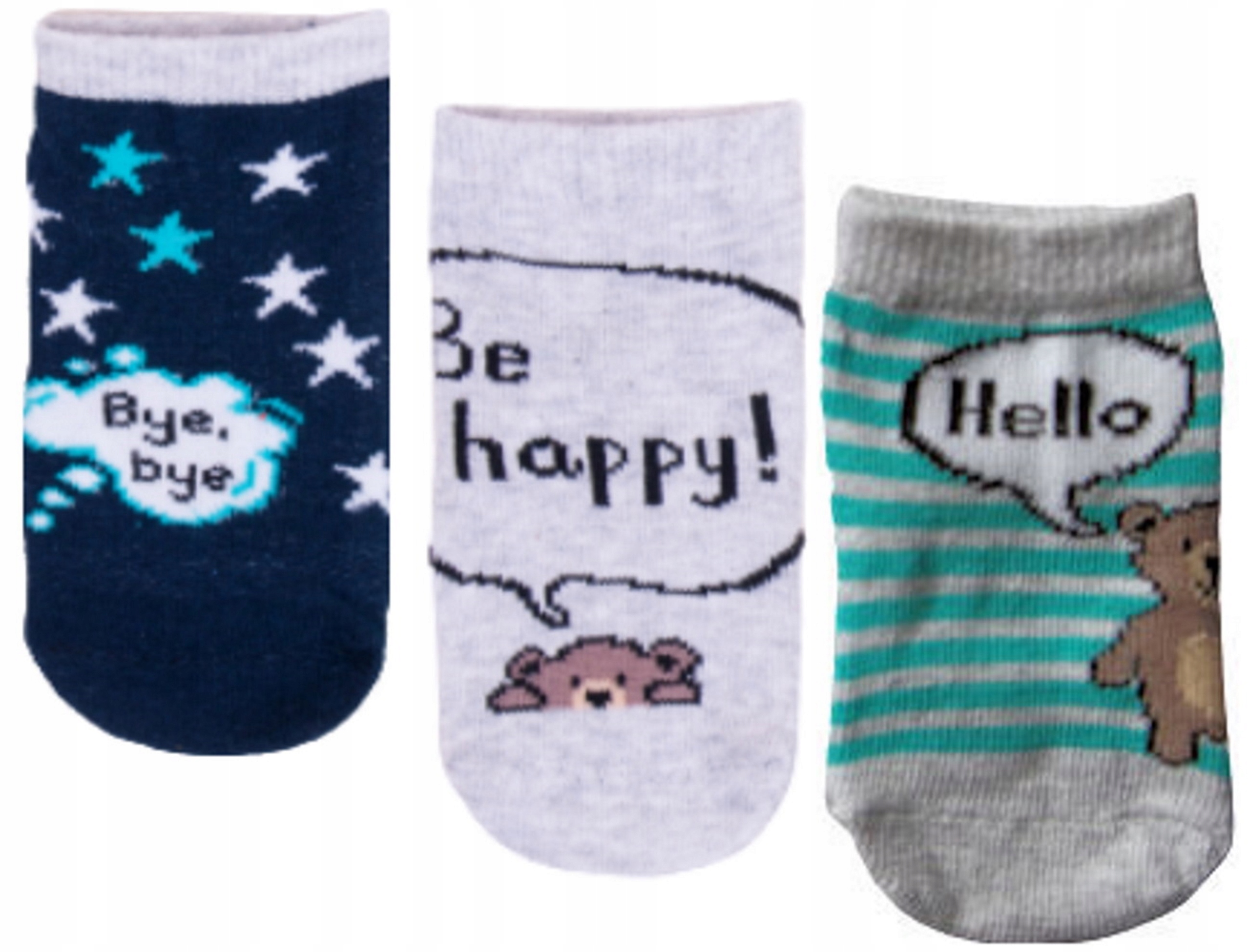 

3-pak Skarpetki bawełniane 3 pary 3-6 miesięcy