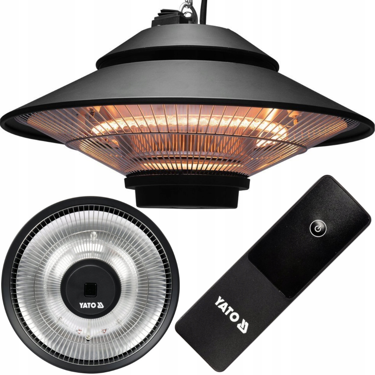 Žiarič Yato YT99501 1500 W Závesný s diaľkovým ovládaním na terasu