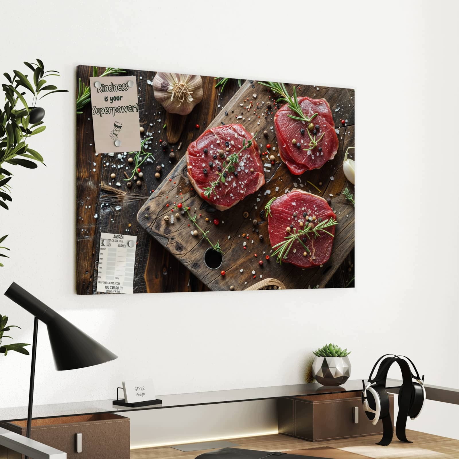 Magnetická tabule Svěží Koření 60 × 40 cm
