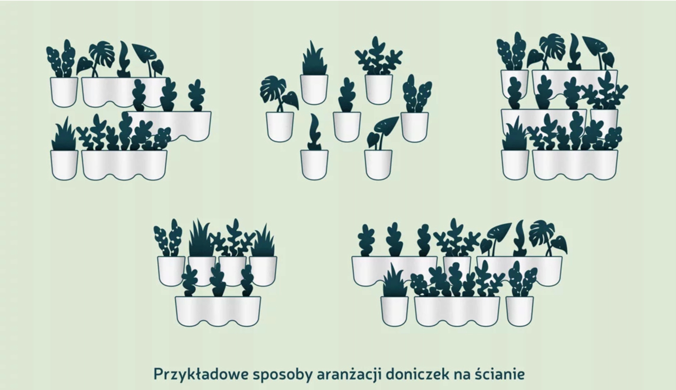 DONICZKA ŚCIENNA OKRĄGŁA SZARA OSŁONKA WISZĄCA PLASTIKOWA NA ZIOŁA ŚCIANĘ Długość (cm) 13 cm
