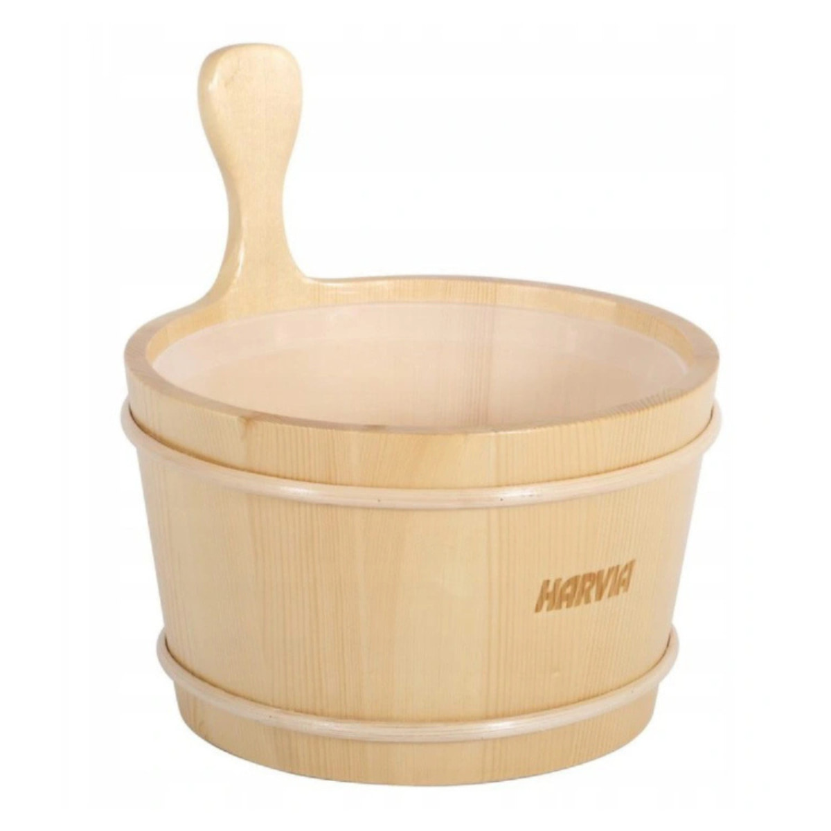 Dřevěná vědro do sauny 4L s uchem, borovice Harvia