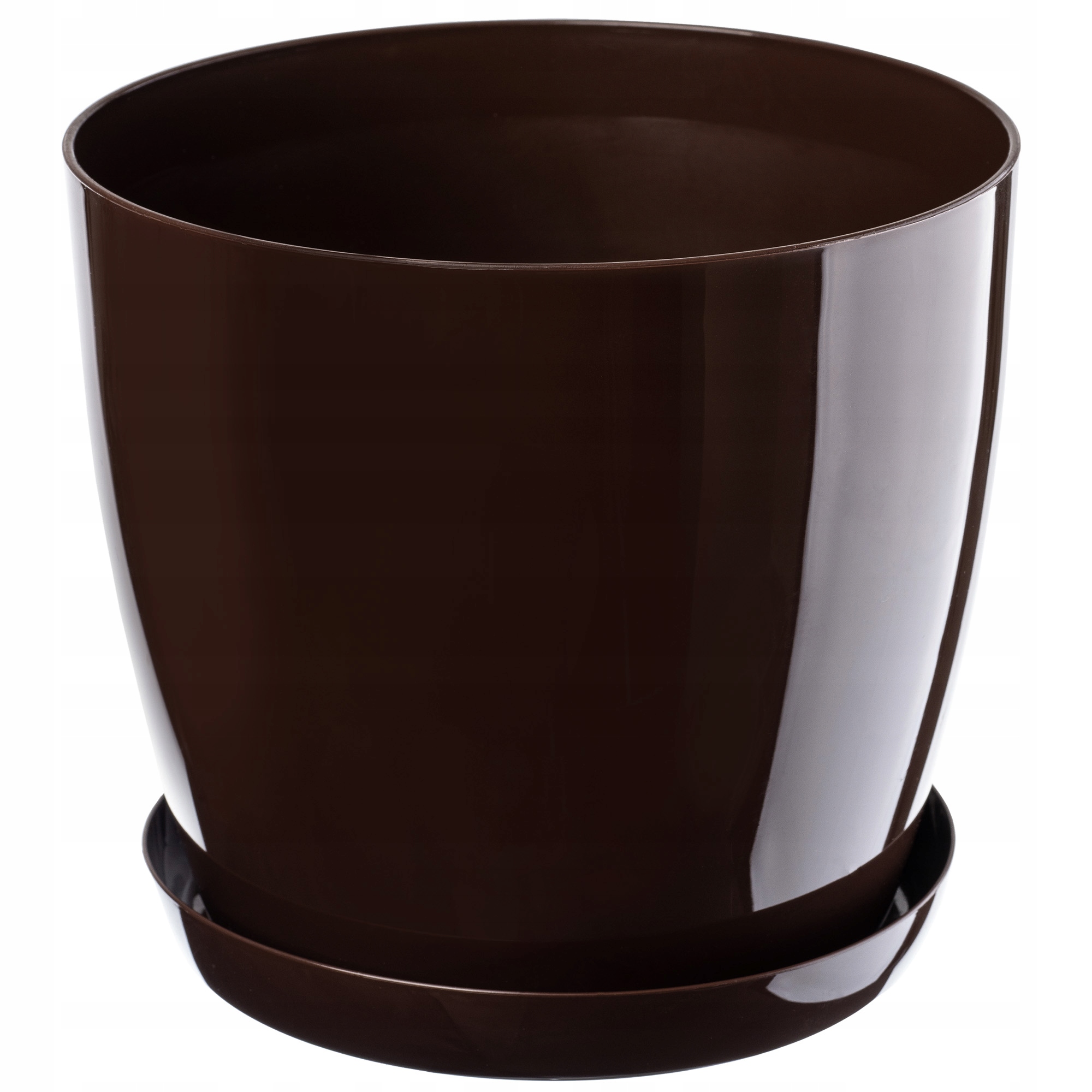 

Doniczka Osłonka Na Kwiaty Podstawka Brązowa 16cm