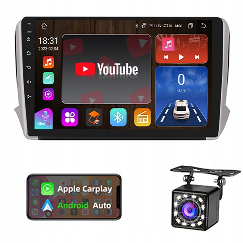 RADIO ANDROID PEUGEOT 208/2008 2012-19 SIM 6/128GB