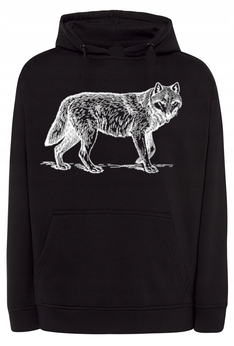 Pánská mikina s pěkným velkým potiskem Wilk vel. S