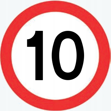 

Ograniczenie do 10 km/h B-33 600, I gen.