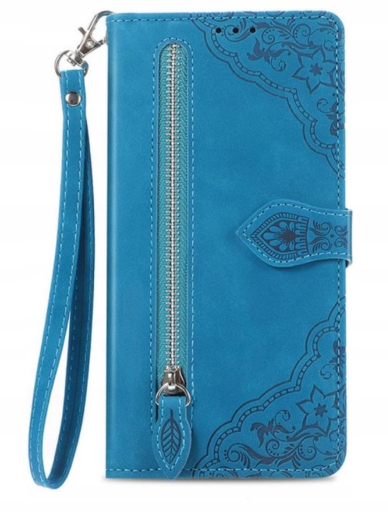 Etui Case Portfel na zamek błyskawiczny na kartę do Samsung A14 4G/5GS