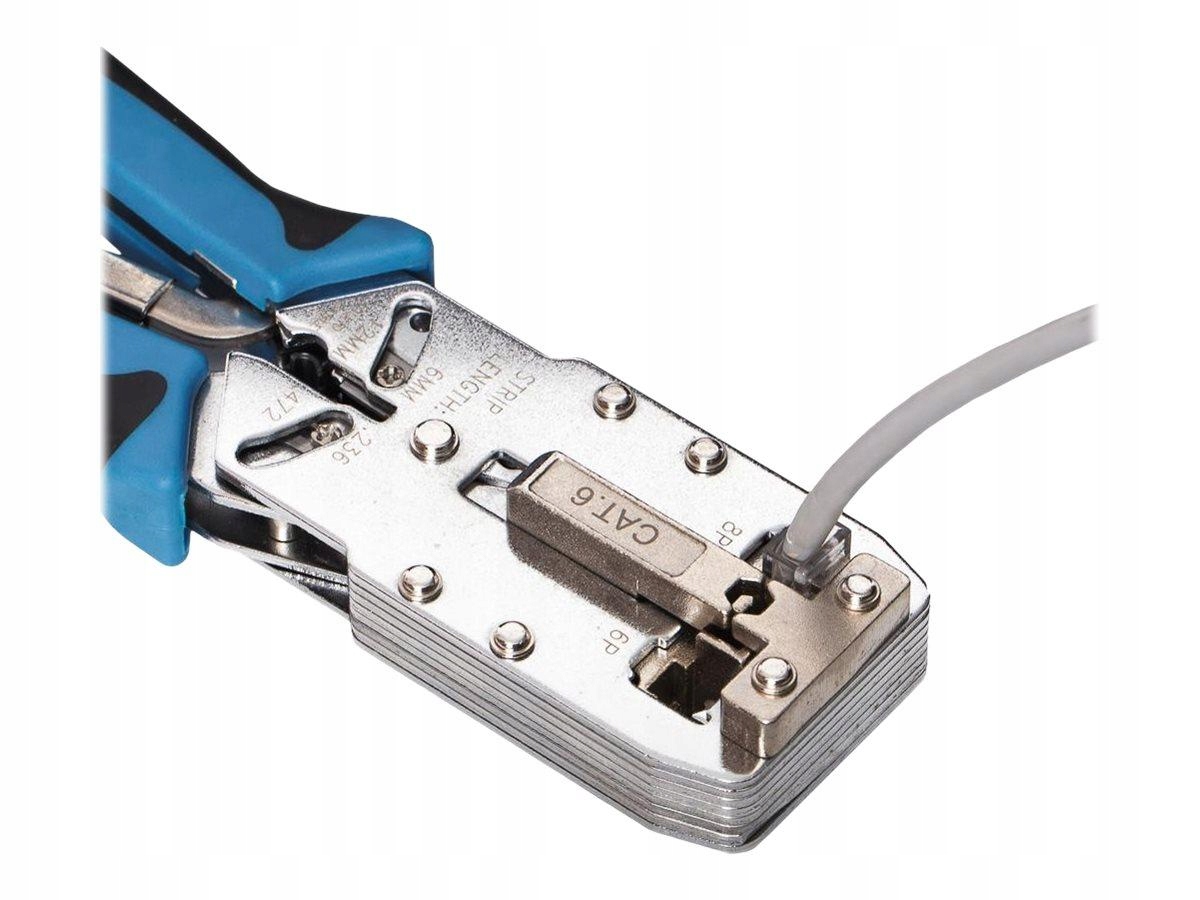 Netrack 100-07 Netrack zaciskarka RJ45 8p+6p+4p+AMP cat. 6, kontrola