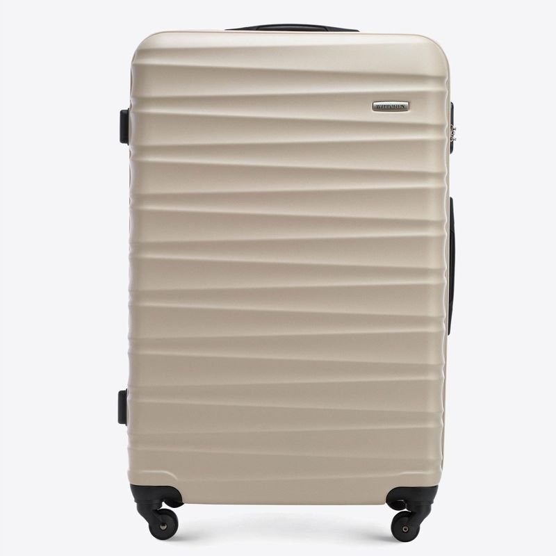 Walizka Duża Abs Wittchen 56-3A-313-86 Groove Line Beżowa