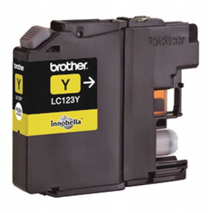 Brother LC 123Y Żółty Wkład atramentowy 600 stron