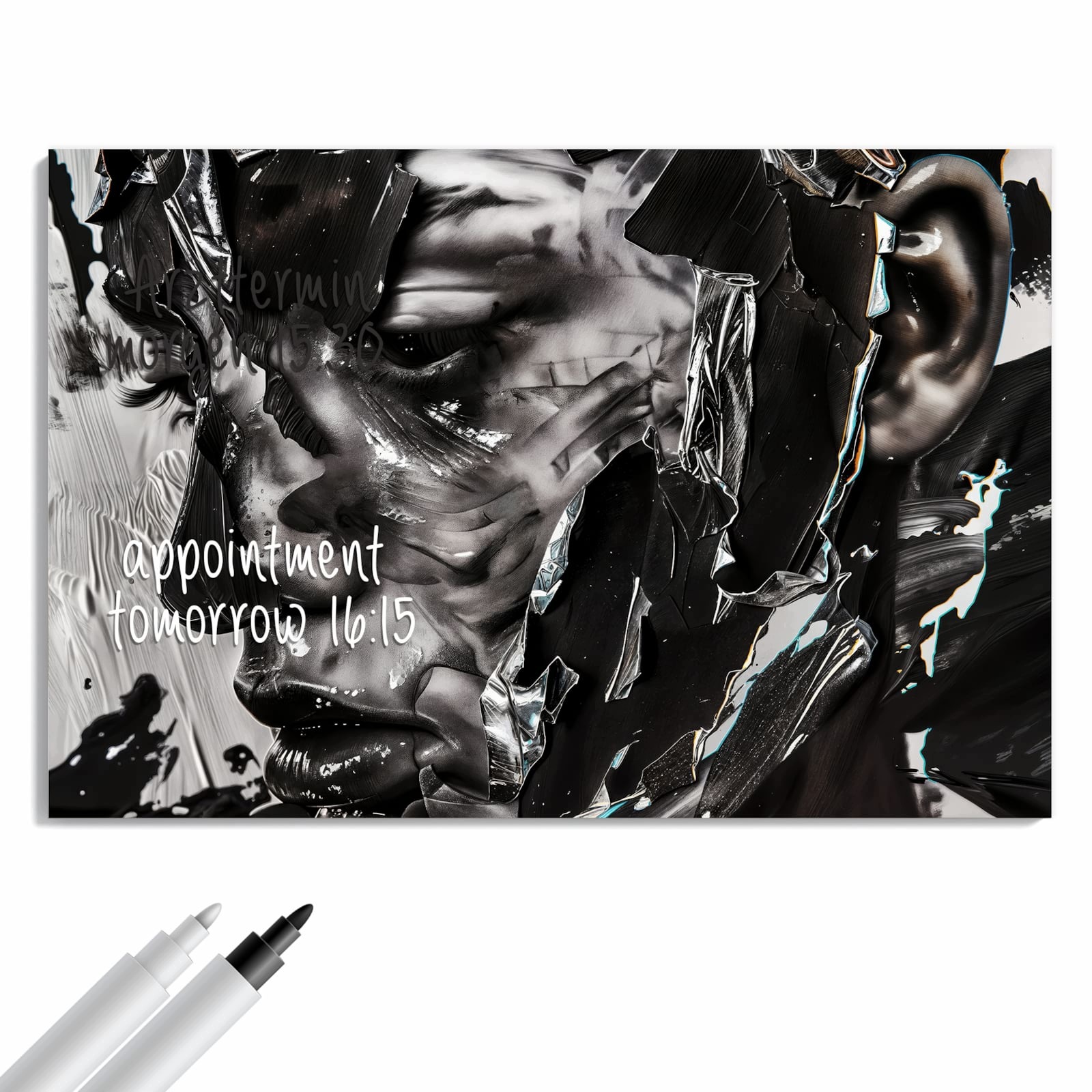 Magnetická tabule Abstraktní Portrét 60 × 40 cm