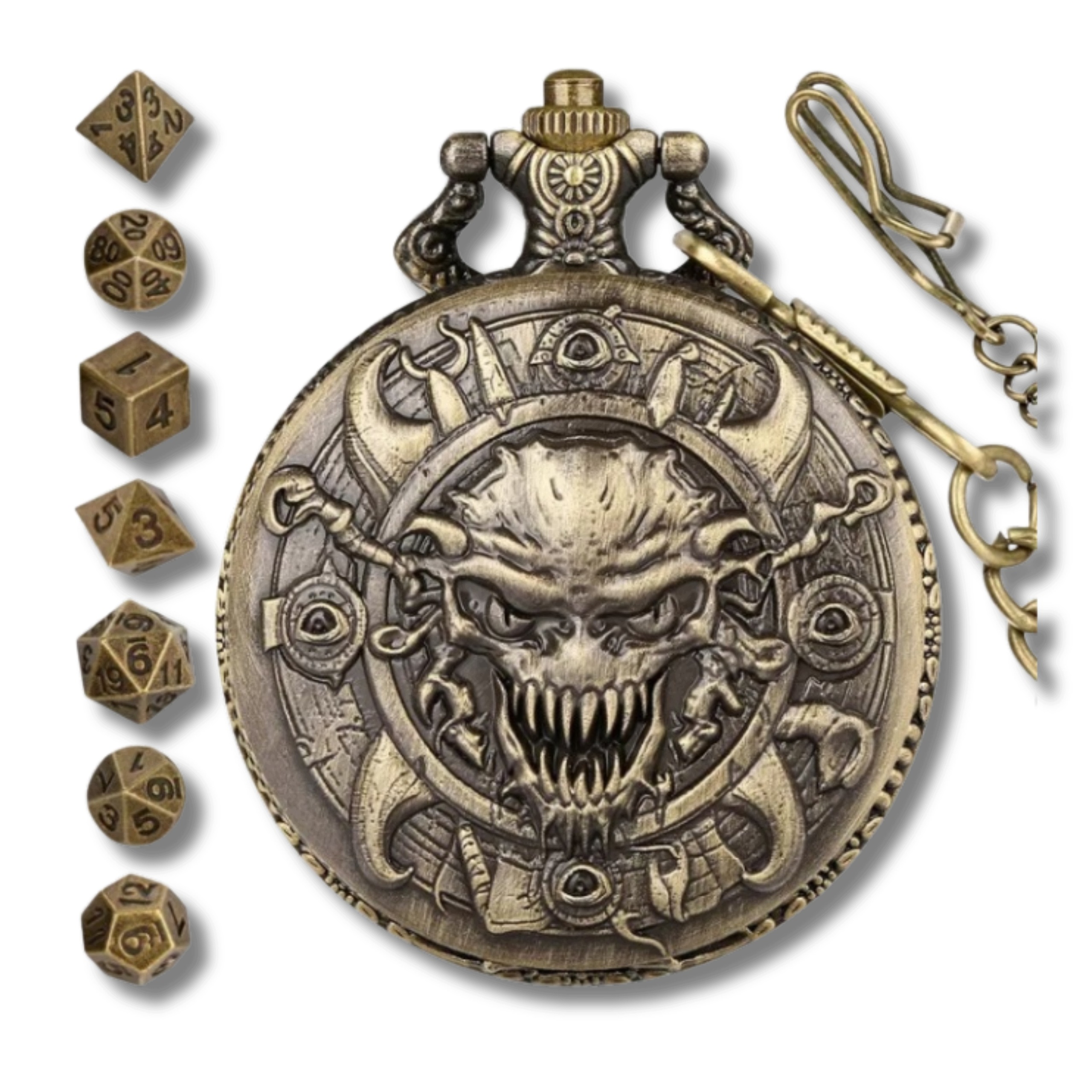 Kości Rpg Mini W Metalowym Pudełku Kieszonkowym Wilk 7 Szt Brelok