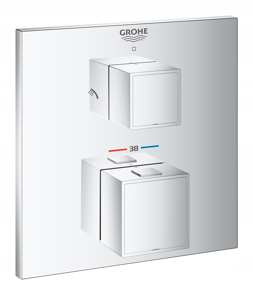 Grohe Grohtherm Cube Termostatyczna bateria prysznicowa dwa wyjścia wody