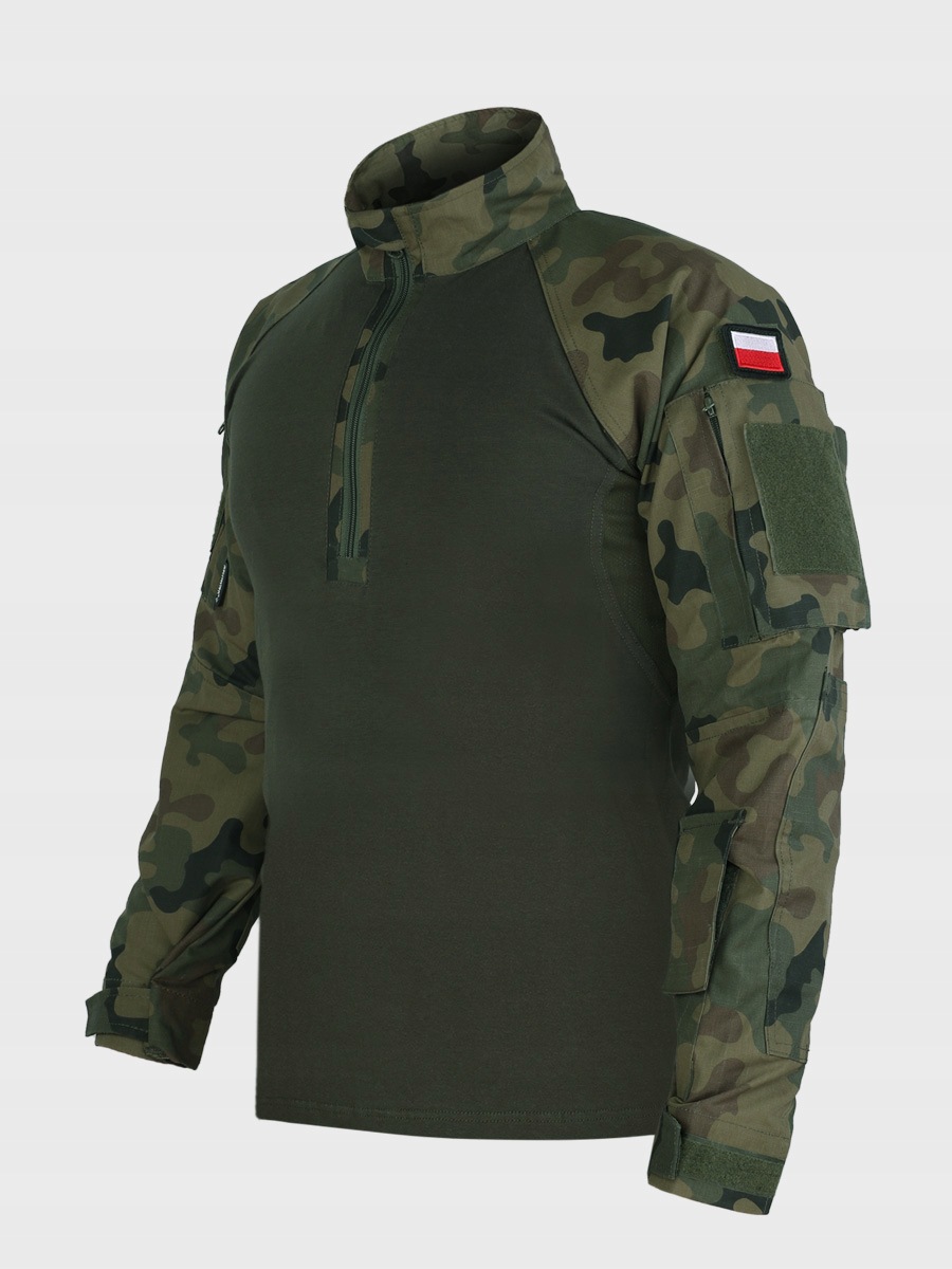 Mikina Combat Shirt Wz 93 Pl Woodland Dominator vlajky M