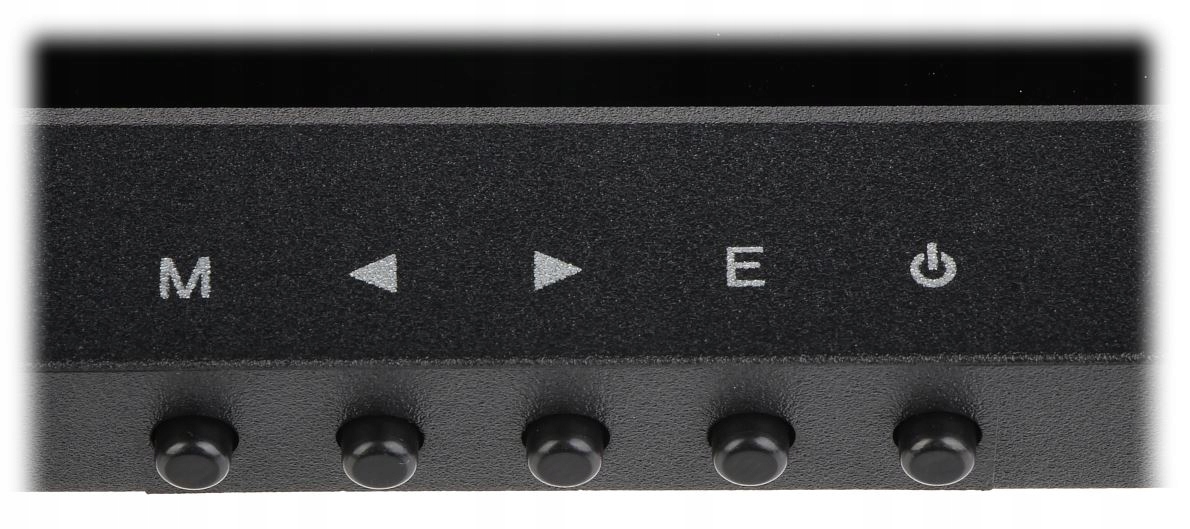 Monitor FullHD 22" LED 24/7 do systemów CCTV Kolor czarny