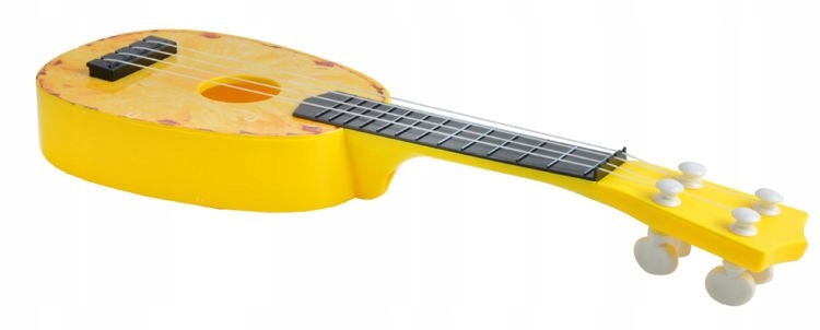 OWOCOWA GITARA UKULELE `GITARKA DLA DZIECI ANANAS... Wiek dziecka 3 lata +
