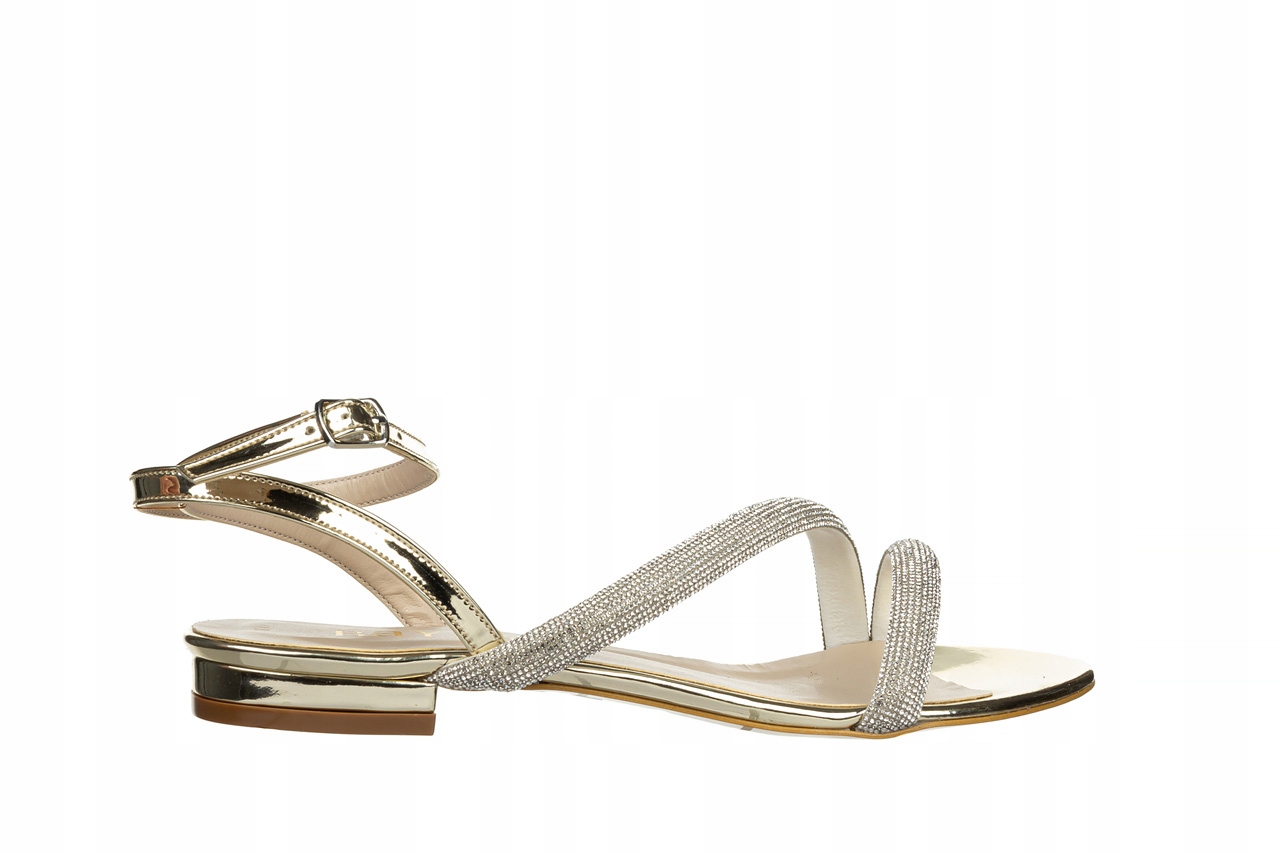 Zlaté sandále Bayla-187 Krásne Ploché Topánky veľ.36