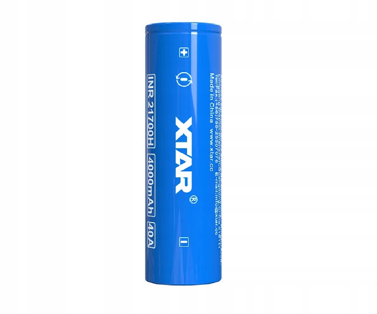 

Xtar 21700 4000mAh Li-ION 3,7V wysokoprądowy 25A