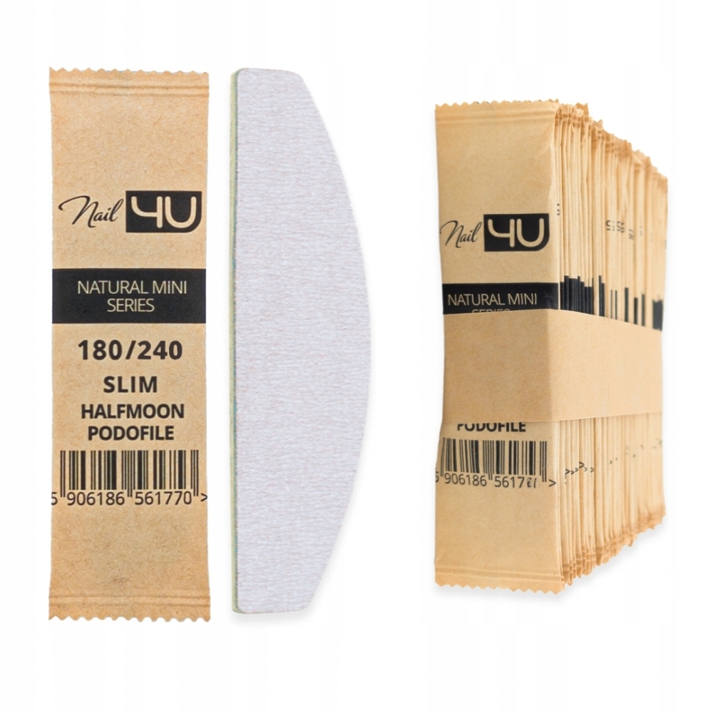 Pilniki Jednorazowe Do Pedicure 180/240 Slim Mini Stopy Drewno