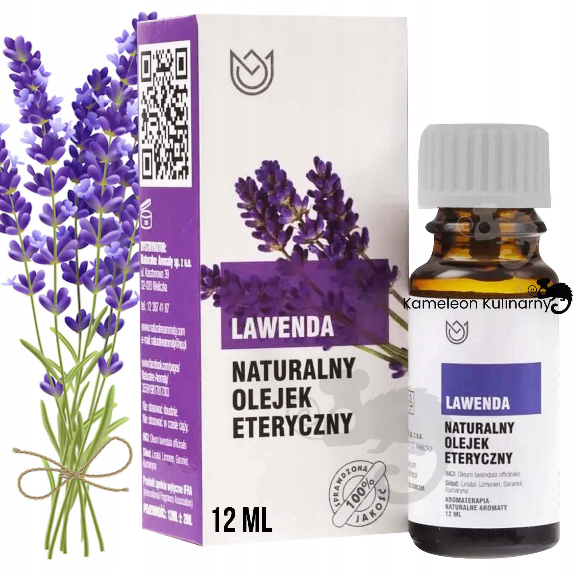 

Naturalny Olejek Eteryczny Lawenda 12ml masaż
