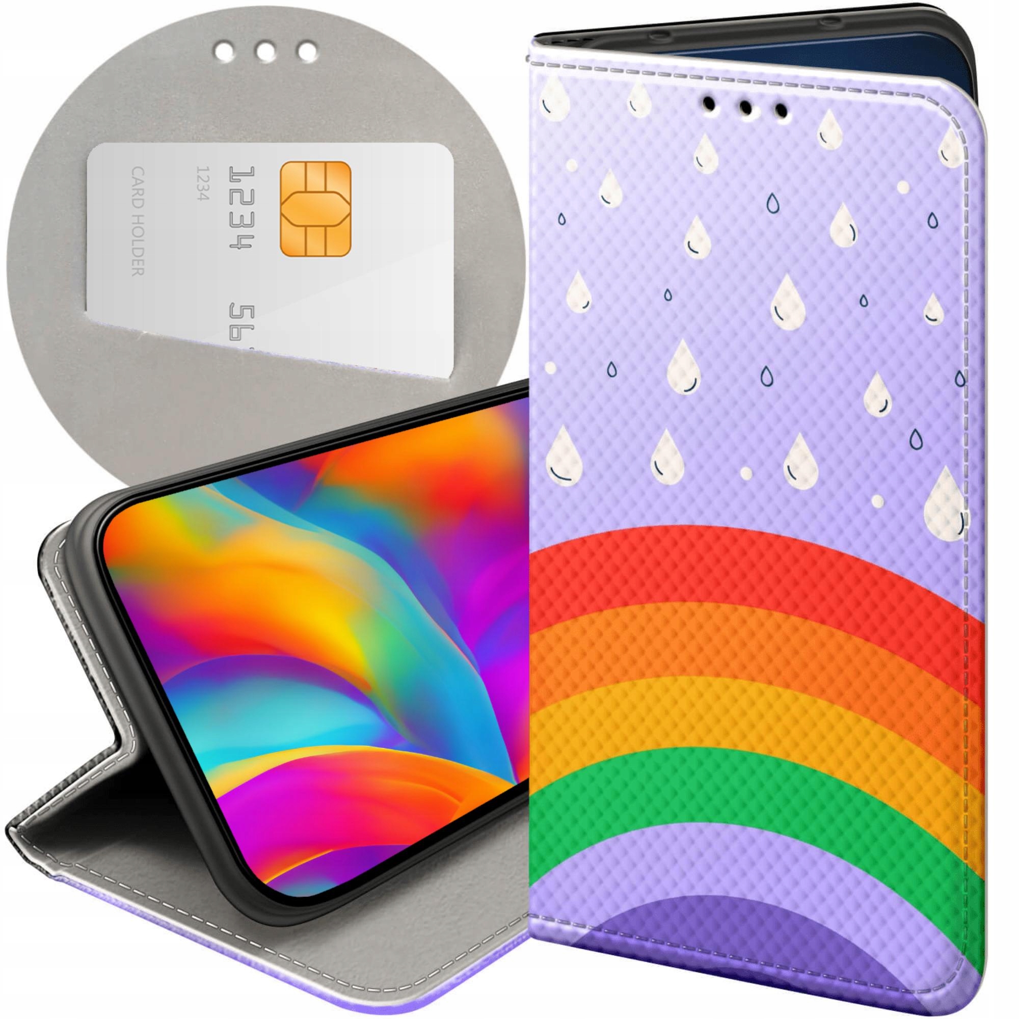 Etui Z Klapką Do Xiaomi 15T 5G Tęcza Rainbow Futerał Pokrowiec Case
