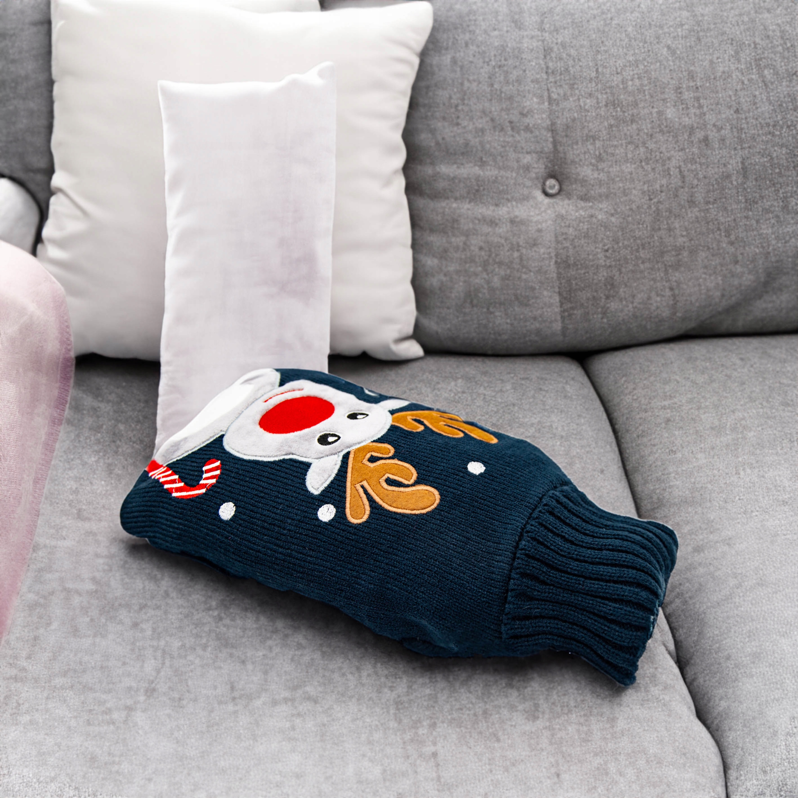 Termofor gumowy w sweterku na wodę ciepłą zimną 2 L EAN (GTIN) 5902738200385